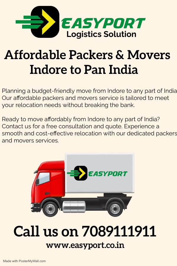 Best 1 House Shifting from Indore to Chennai Easyport Logistics